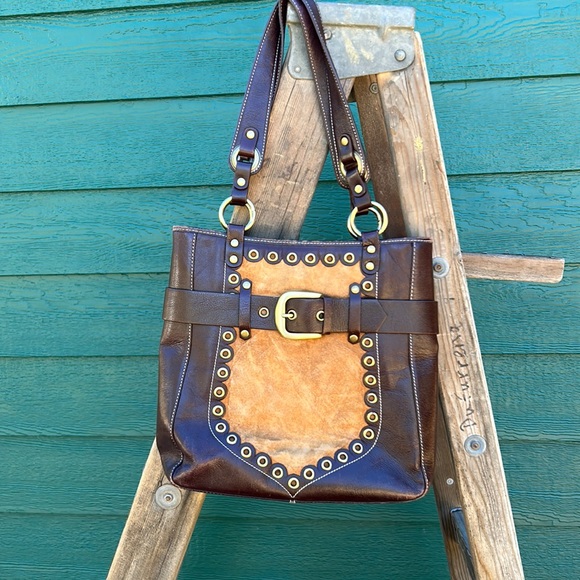 OKPTA Handbags - Vegan leather and Suede handbag/purse